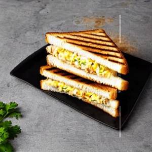 Chicken cheese egg sandwich