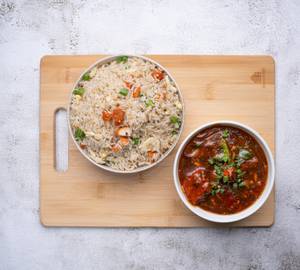 Chicken Fried Rice With Chilli Chicken
