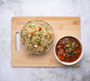 Chicken Noodles With Chili Chicken