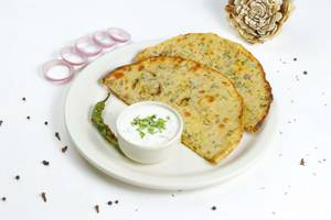 Alloo Pyaaz Stuffed Paratha/Kulcha