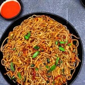 Spicy burnt chilli garlic noodles non veg