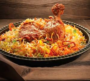 Single chicken biryani