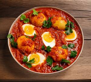 Egg Curry Half + 2 Butter Naan