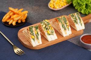 Spinach Corn Cheese Sandwich