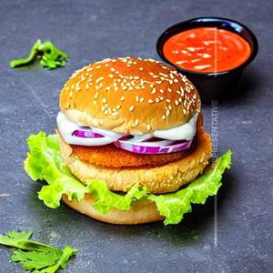 Crispy chicken burger patty