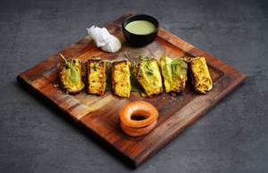 Charcoal Grilled Stuffed Paneer