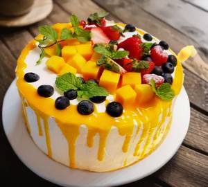Fresh fruit cake 500Gram