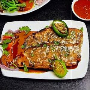 Pan Fried Fish In Black Pepper Sauce
