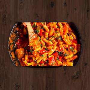 Red tandoori pasta