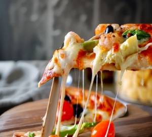 Veg duoble cheese pizza