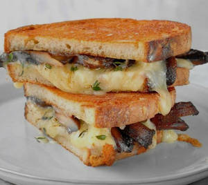 Mushroom Cheese Grilled  Sandwich