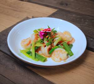 Asian Butter Garlic  Prawns