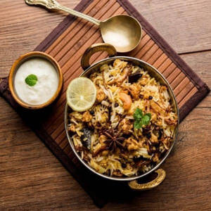 Mutton Keema Awadhi Biryani
