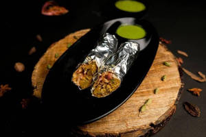 Veg Seekh Kebab Roll.