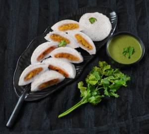 Stuffed idli   [4 pcs]