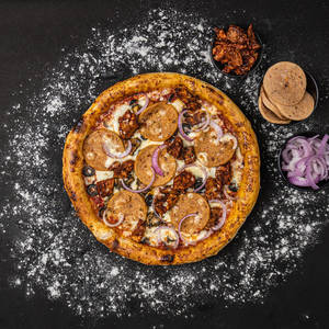 Sourdough Loaded Chicken Pizza