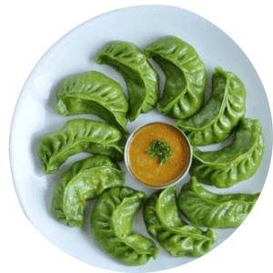 Veg Mushroom Momos [6 Pieces]