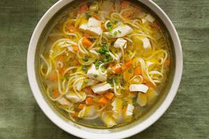 Chicken Noodles Soup With Veg