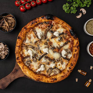 Sourdough Truffle Wild Mushroom Pizza