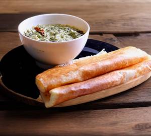 3 dosa + sambar + chutney