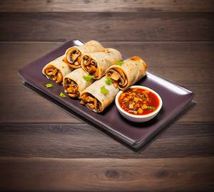 Mushroom Tikka Achari Roll