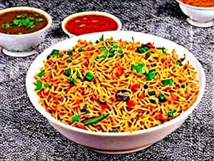 Veg Triple Schezwan Rice