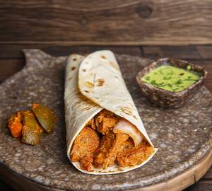 Soya Chaap Achari Roll