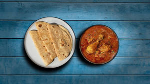 3 Chapathy + Chicken Masala (500 Ml)