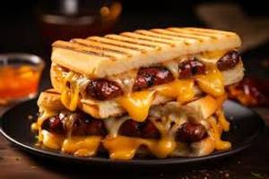 Cheesy Chicken Sausage Sandwich