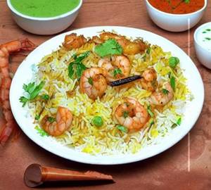 Prawns biryani