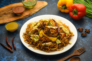 Egg & Chicken Schezwan Noodles