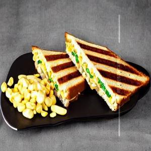 Corn cheese grilled sandwich