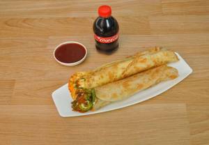 Veg Roll + Coke-200 Ml