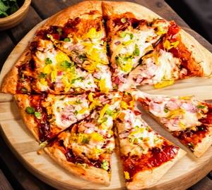 Cheesy Chicken African Pizza