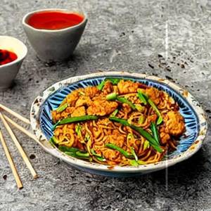 Plane gobi noodles