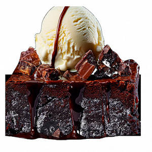 Kit-kat Brownie With Ice-cream