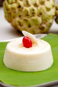 Coconut Custard Apple Pudding