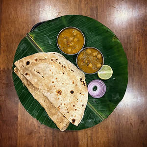Chapathi(2) + Channa Masala
