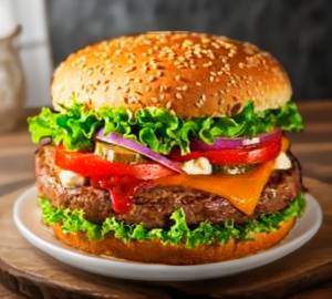 Paneer chilli burger