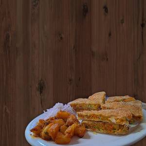 Egg Mutton Mughlai Paratha