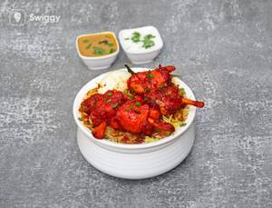 Chicken lollipop biryani