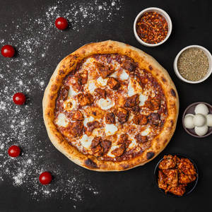 Sourdough Butter Chicken Pizza