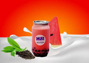 Water Melon Milk Tea