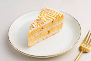 Salted Caramel Layered Cheesecake Pastry Slice