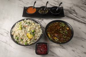 Veg Manchurian Fried Rice