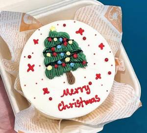 Bento Red Velvet Cream Christmas Cake