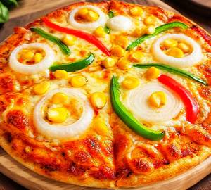 Capsicum corn pizza