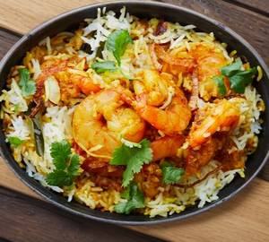 Prawns biryani