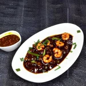 Prawns in Black Bean Sauce