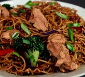 Chicken Pan Fried Noodles